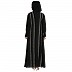 Designer Shrug  abaya combo- Black White
